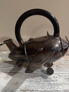 Pottery Barn Teapot silver plated